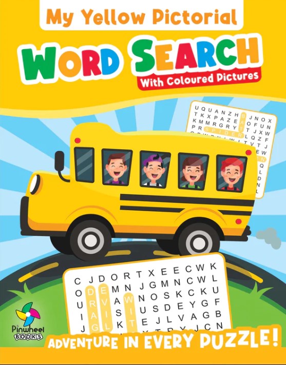 MY YELLOW PICTORIAL WORD SEARCH WITH COLOURED PICTURES